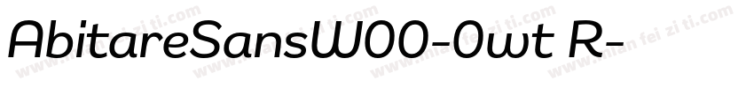 AbitareSansW00-0wt R字体转换